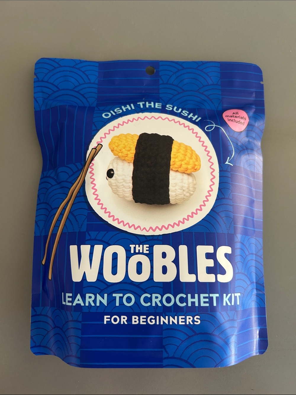 Woobles Learn to Crochet Kit - Oishi The Sushi